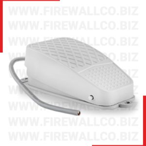 Hardwired security alarm foot pedal